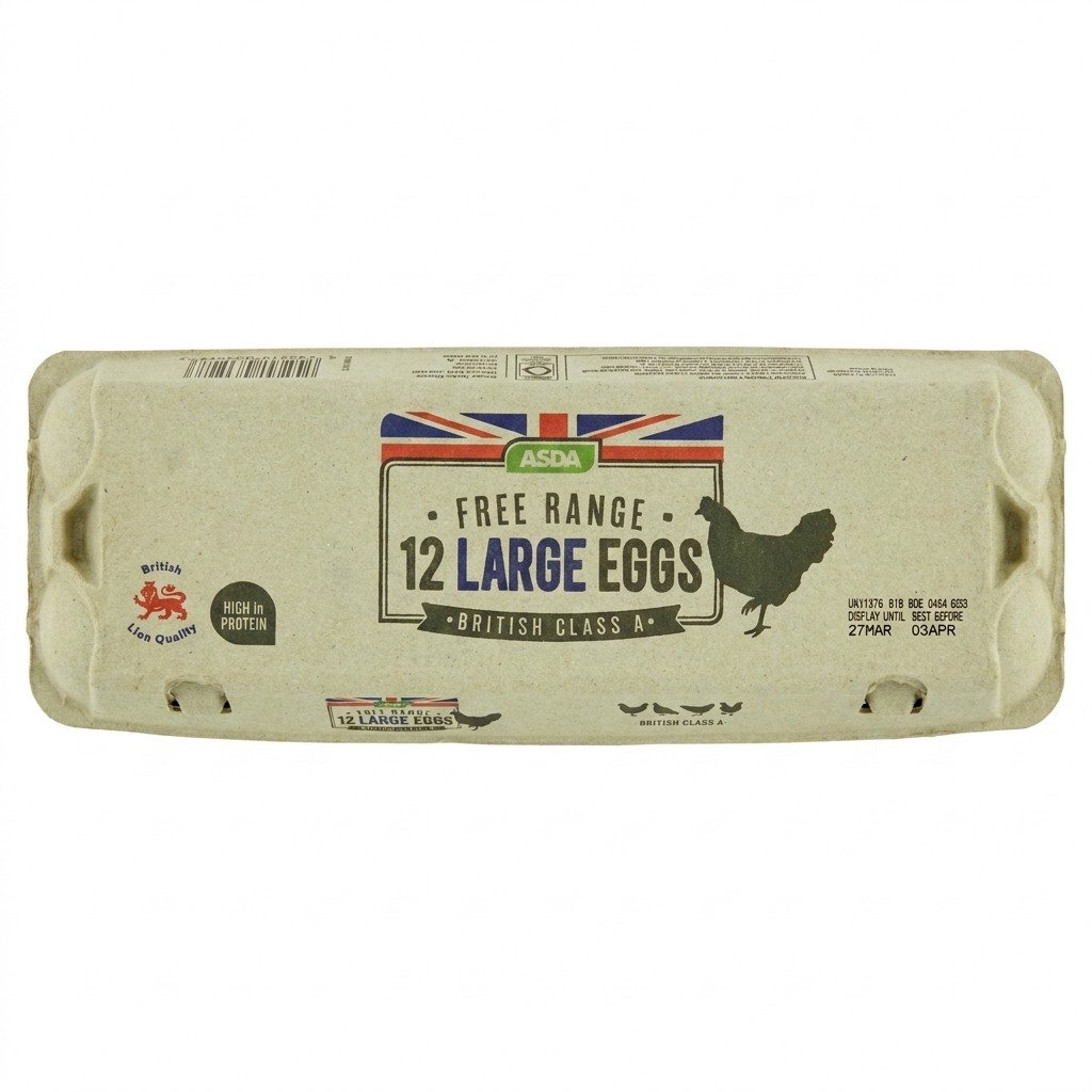 ASDA Free Range 12 Large Eggs