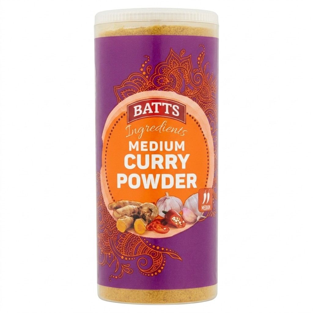 Batts Medium Curry Powder 90g