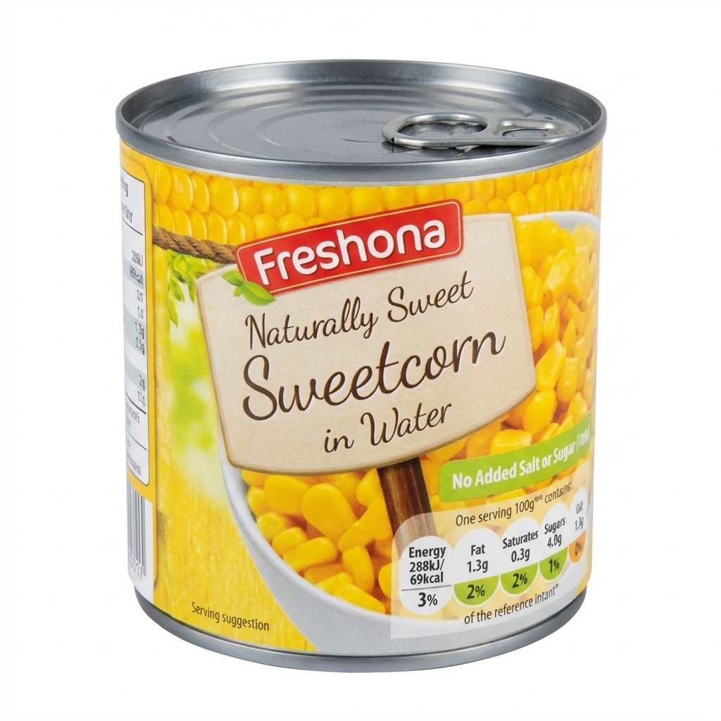 Freshona Naturally Sweet Sweetcorn in Water 340g