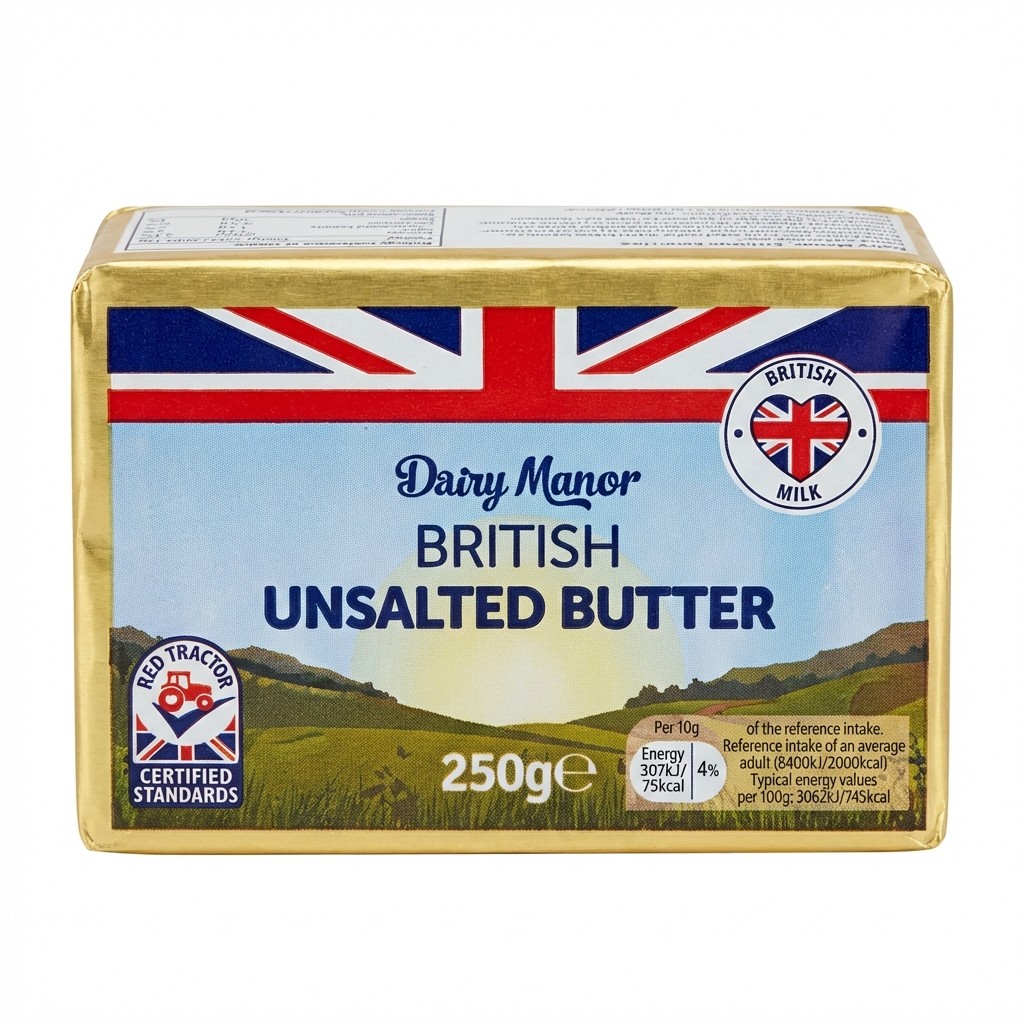 Dairy Manor British Unsalted Butter 250g
