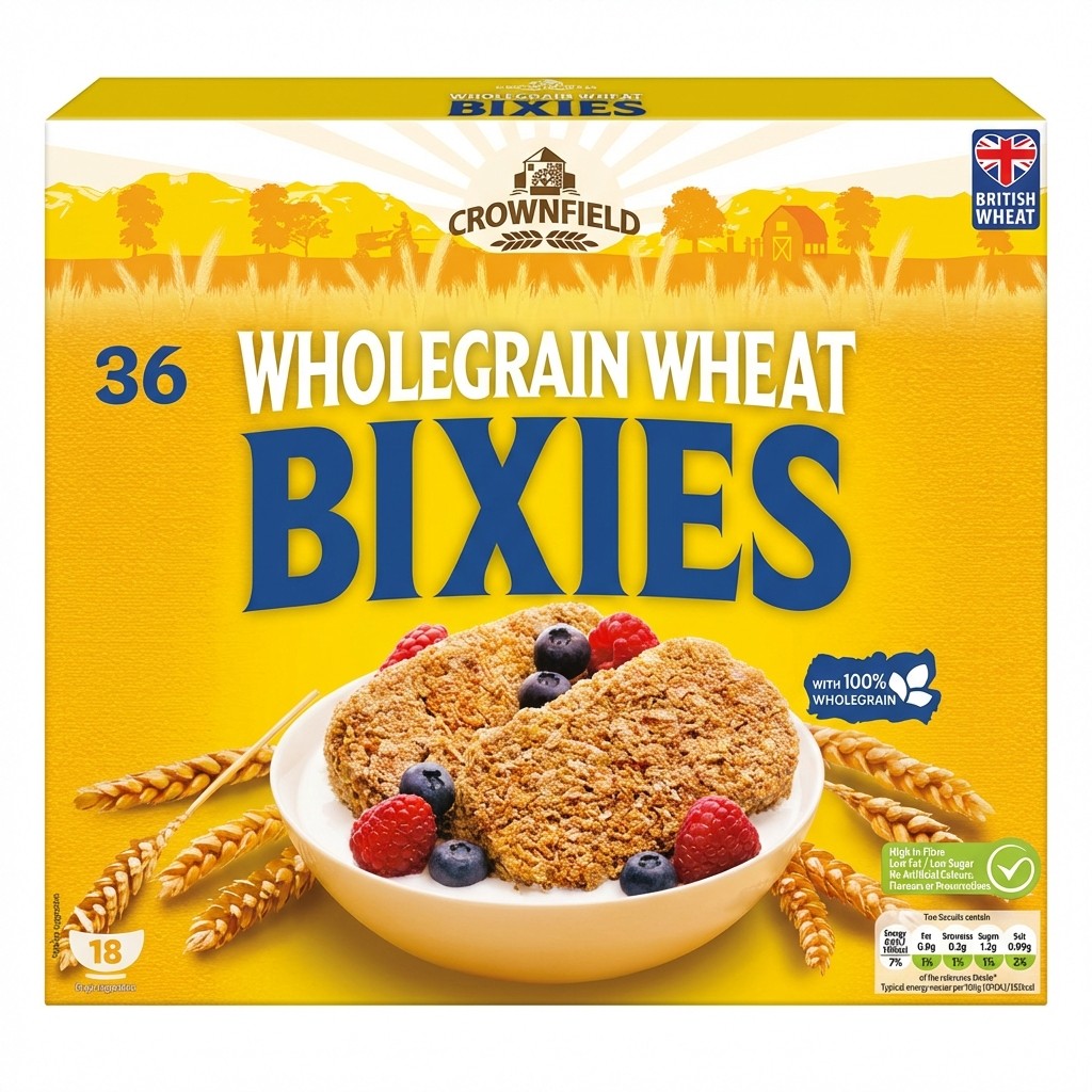 Crownfield Wholegrain Wheat Bixies 36pcs