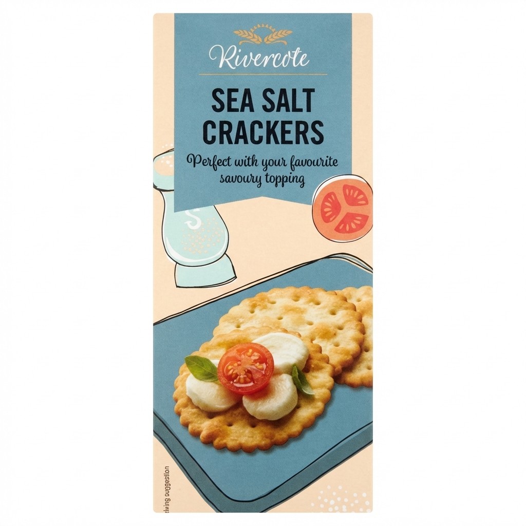 Rivercote Sea Salt Crackers 185g