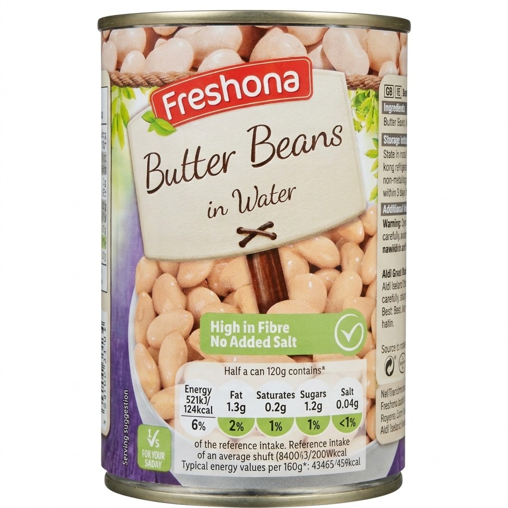 Freshona Butter Beans in Water 400g