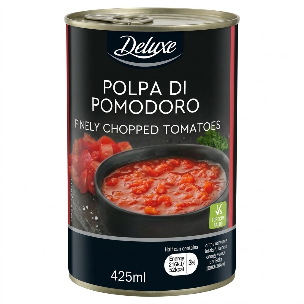Deluxe Finely Chopped Tomatoes 425ml