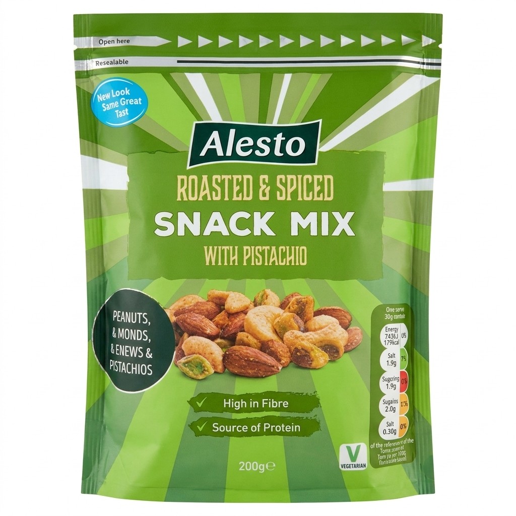 Alesto Roasted & Spiced Snack Mix with Pistachio 200g