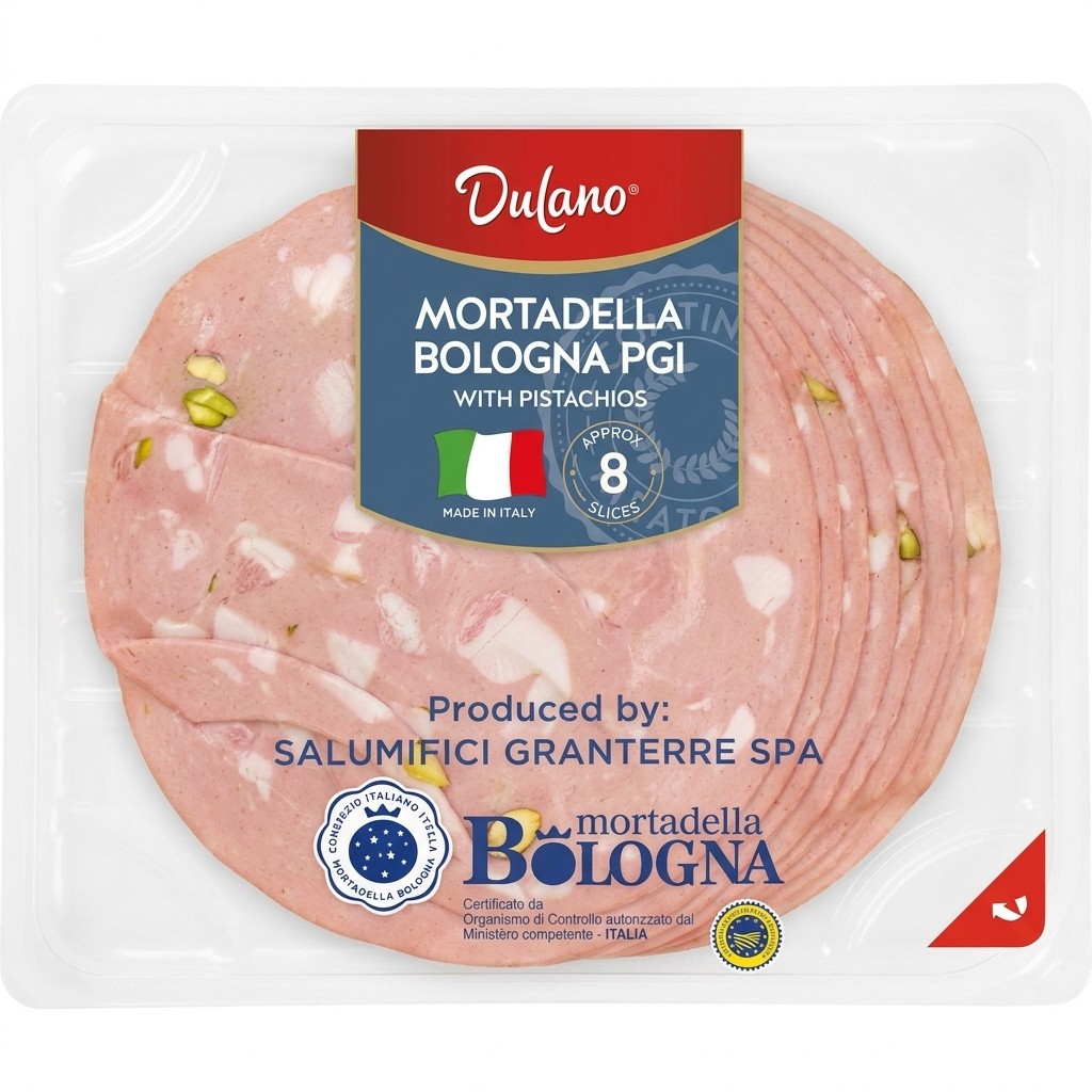 Dulano Mortadella Bologna PGI with Pistachios 150g