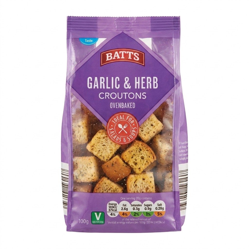 Batts Garlic & Herb Croutons 100g