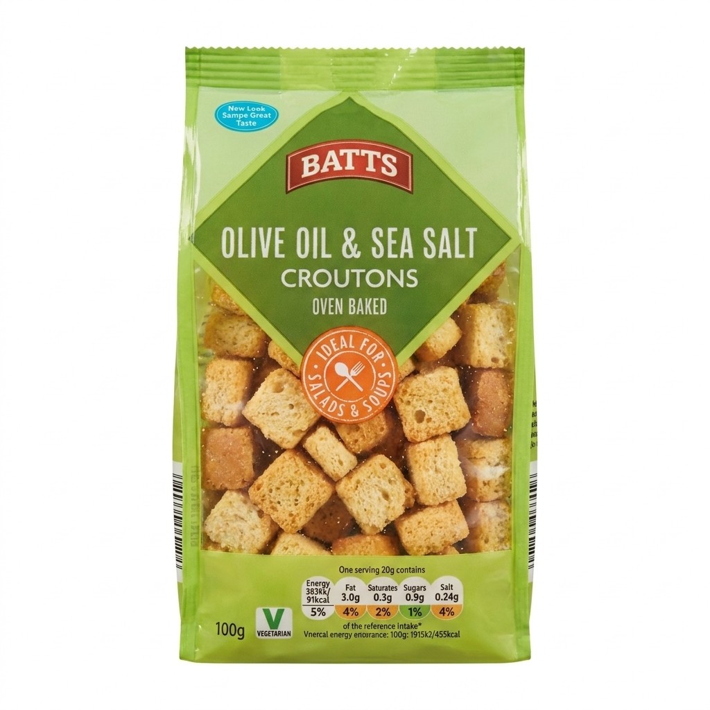 Batts Olive Oil & Sea Salt Croutons 100g