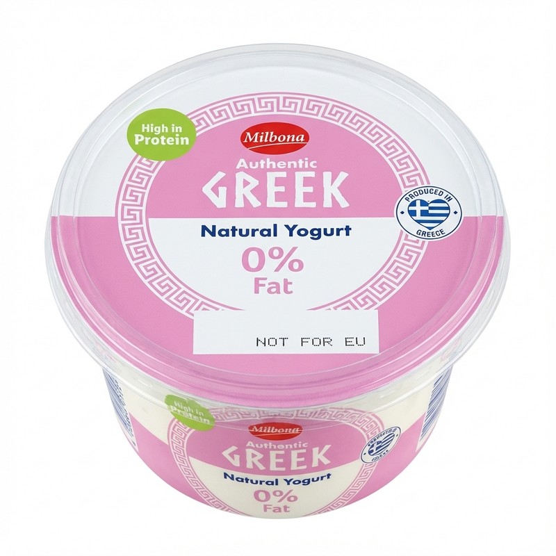 Milbona Authentic Greek Natural Yogurt 0% Fat 500g