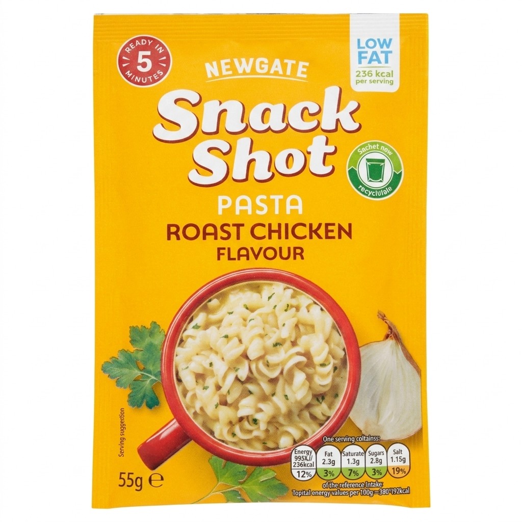 Newgate Snack Shot Pasta Roast Chicken Flavour 55g