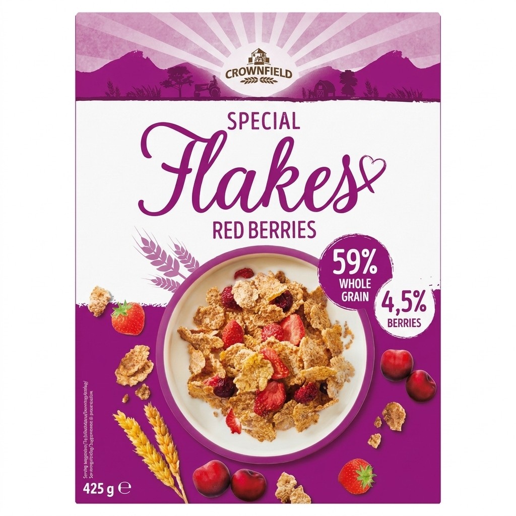 Crownfield Special Flakes Red Berries 425g