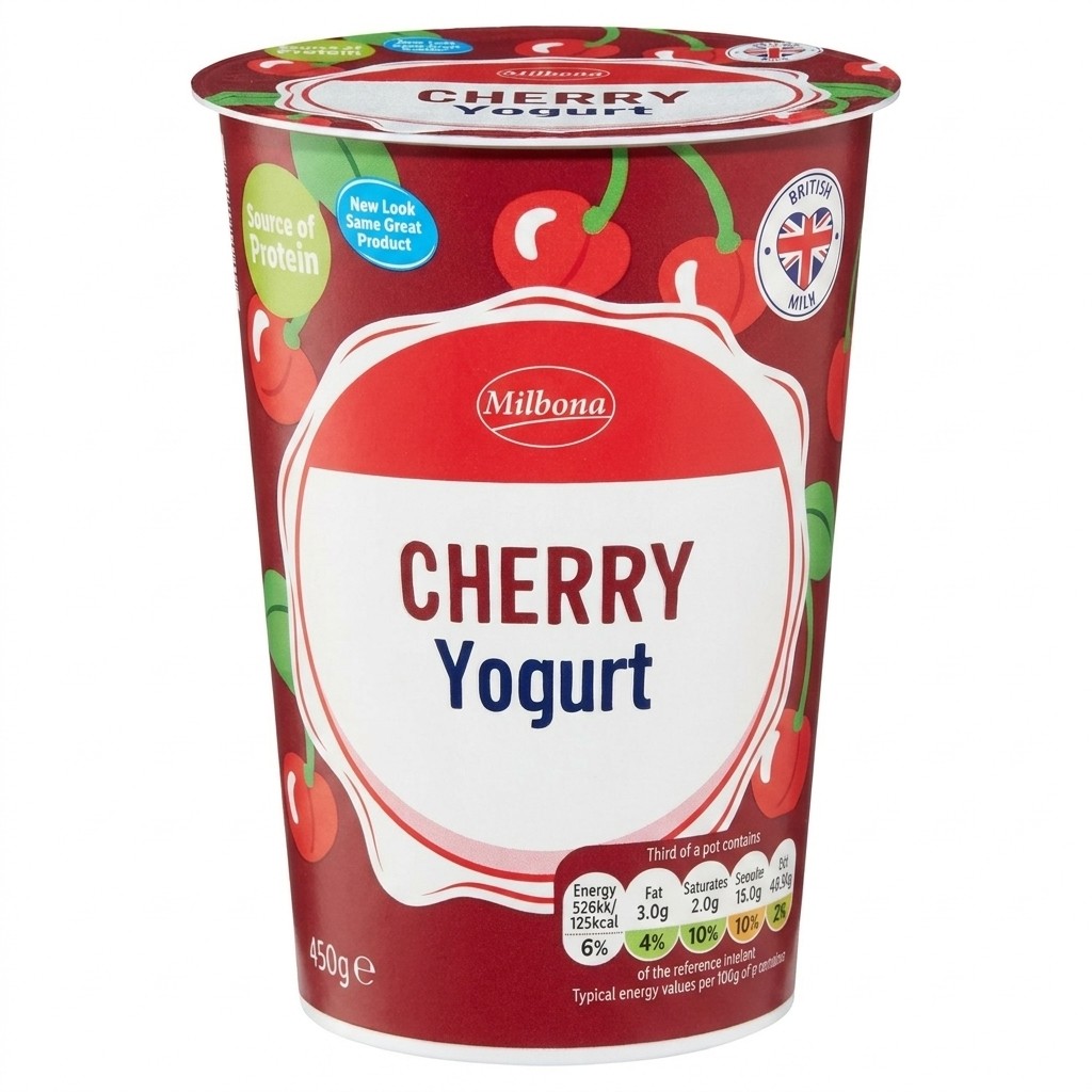 Milbona Cherry Yogurt 450g