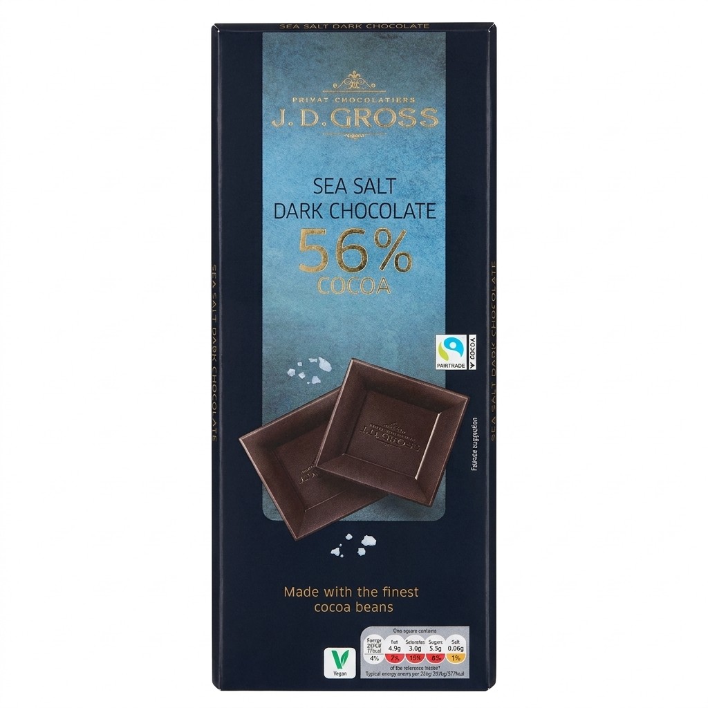 J.D. Gross Sea Salt Dark Chocolate 125g