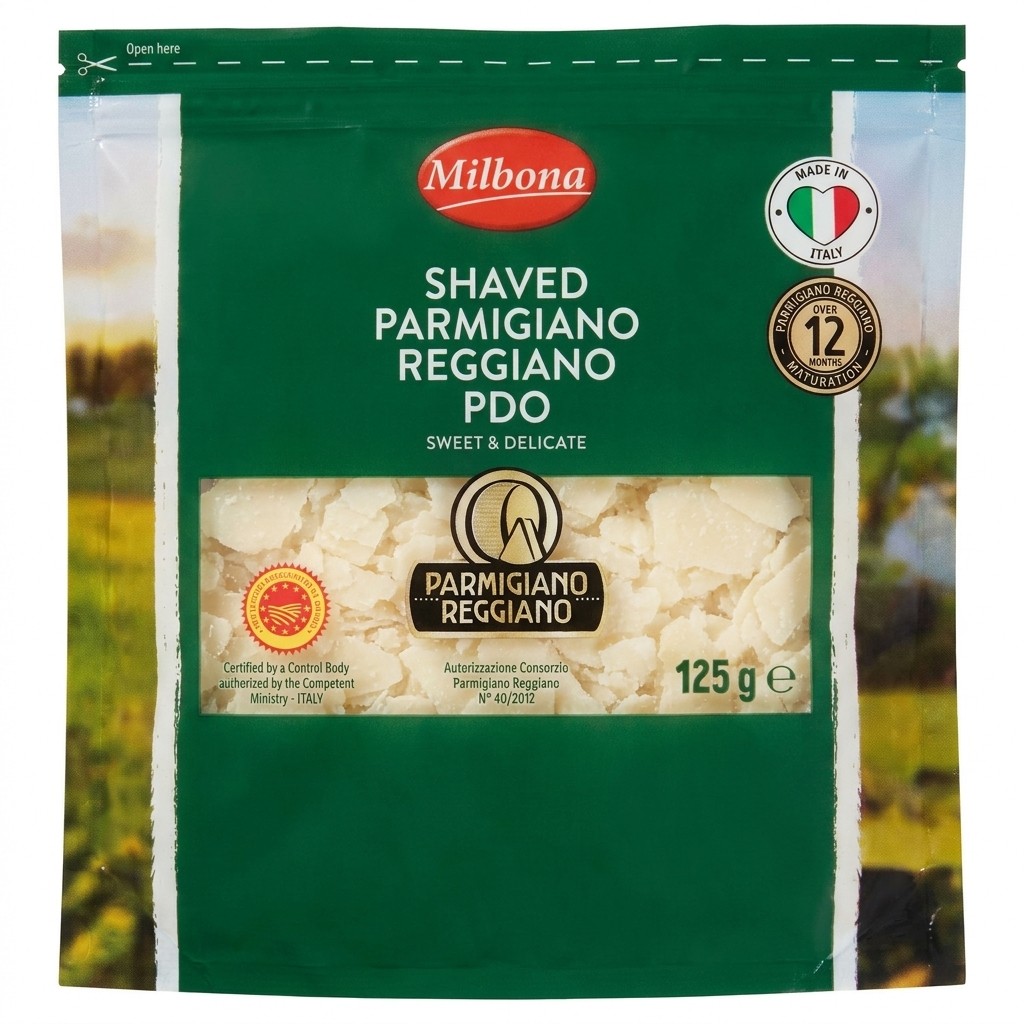 Milbona Shaved Parmigiano Reggiano PDO 125g
