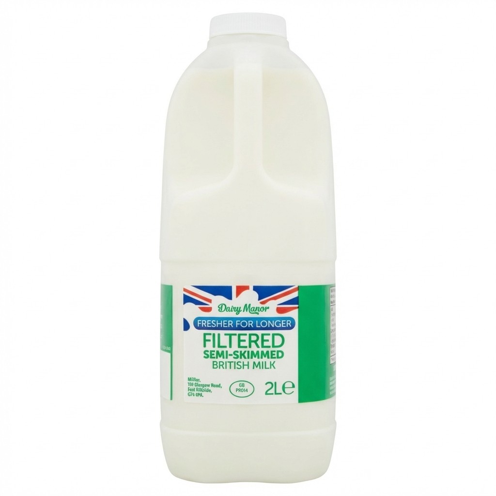Dairy Manor Filtered Semi-Skimmed British Milk 2l