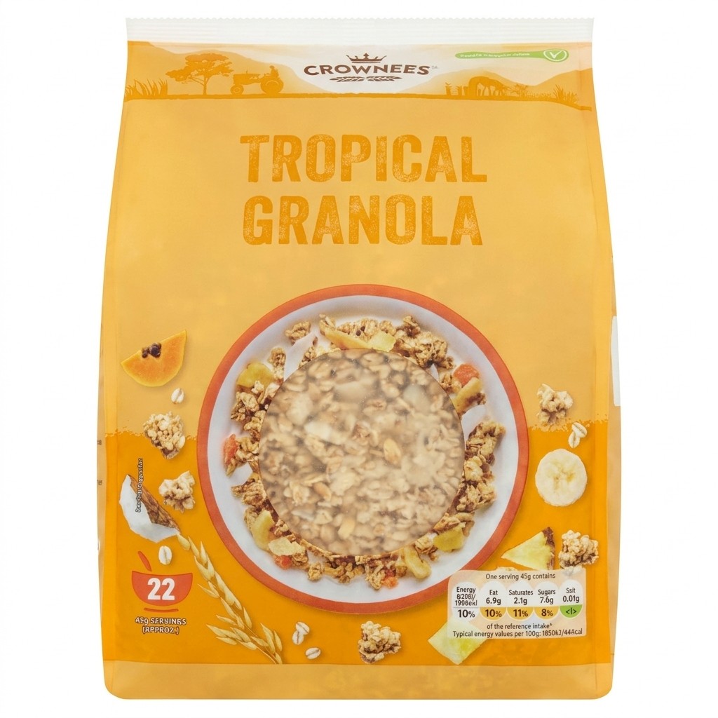Crownfield Tropical Granola 1kg