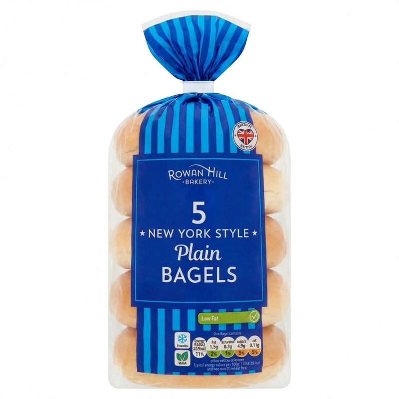 Rowan Hill Bakery New York Style Plain Bagels 5pcs