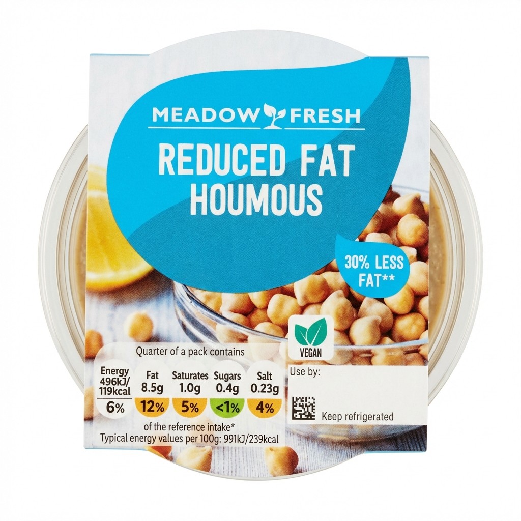 Meadow Fresh Reduced Fat Houmous 200g