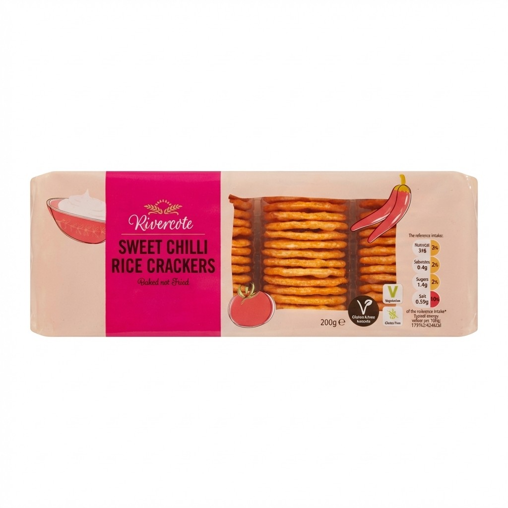 Rivercote Sweet Chilli Rice Crackers 100g