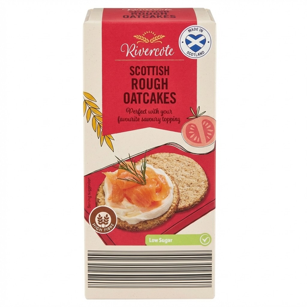 Rivercote Scottish Rough Oatcakes 250g