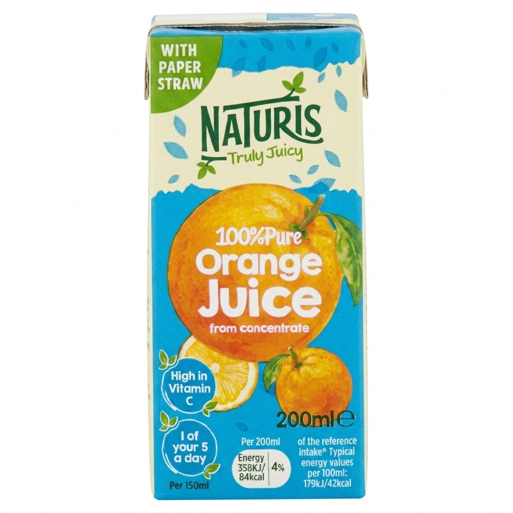 Naturis Orange Juice 6x200ml