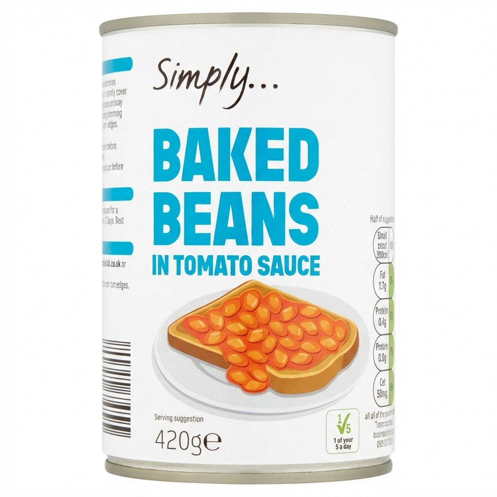 Simply Baked Beans in Tomato Sauce 420g