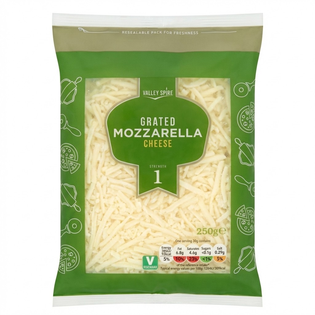 Valley Spire Grated Mozzarella Cheese 250g