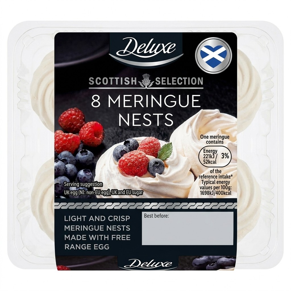 Deluxe Scottish Selection 8 Meringue Nests