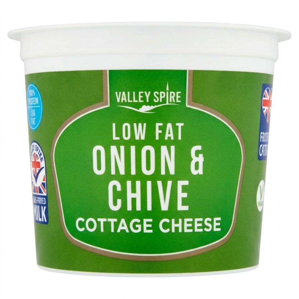 Valley Spire Low Fat Onion & Chive Cottage Cheese 300g