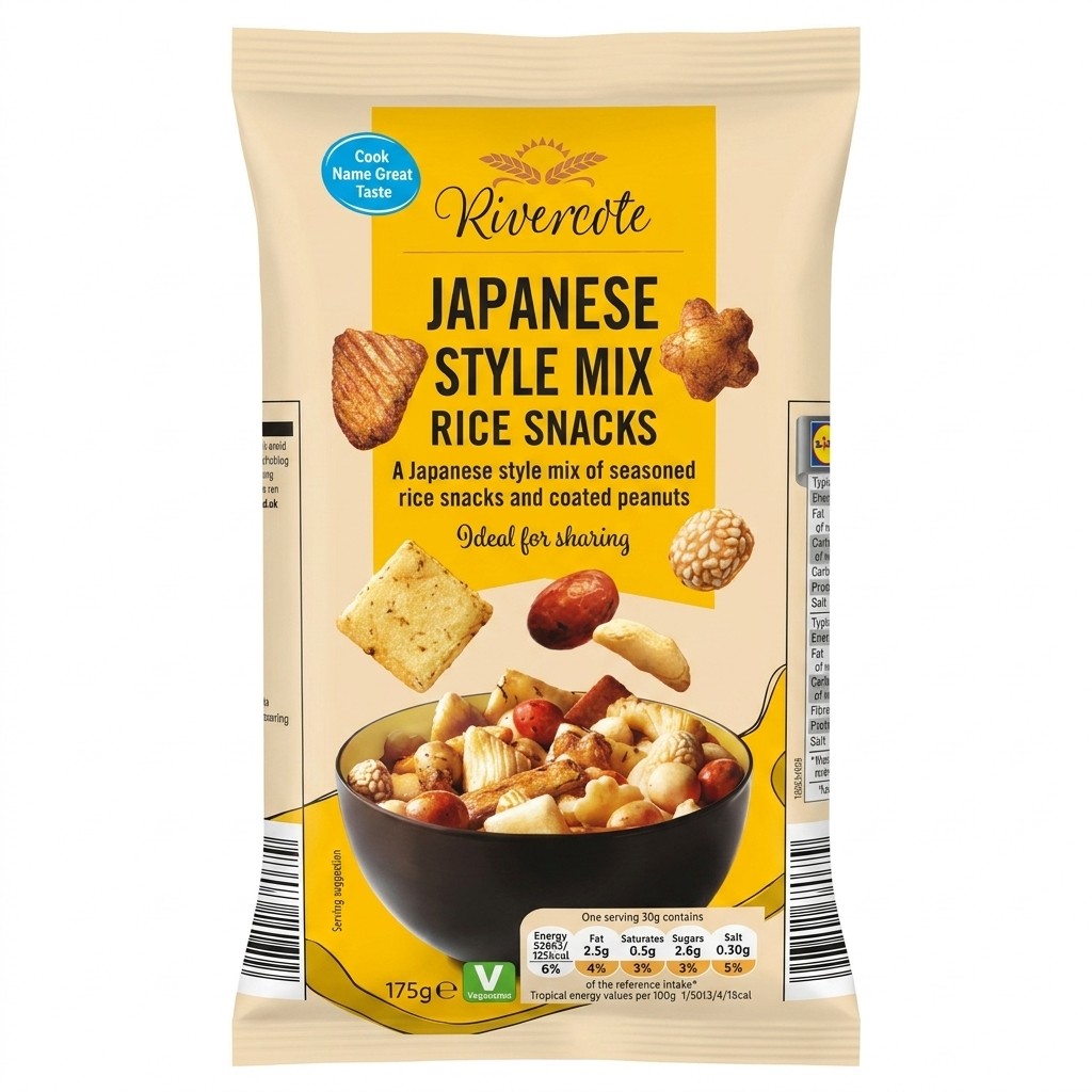 Rivercote Japanese Style Mix Rice Snacks 175g