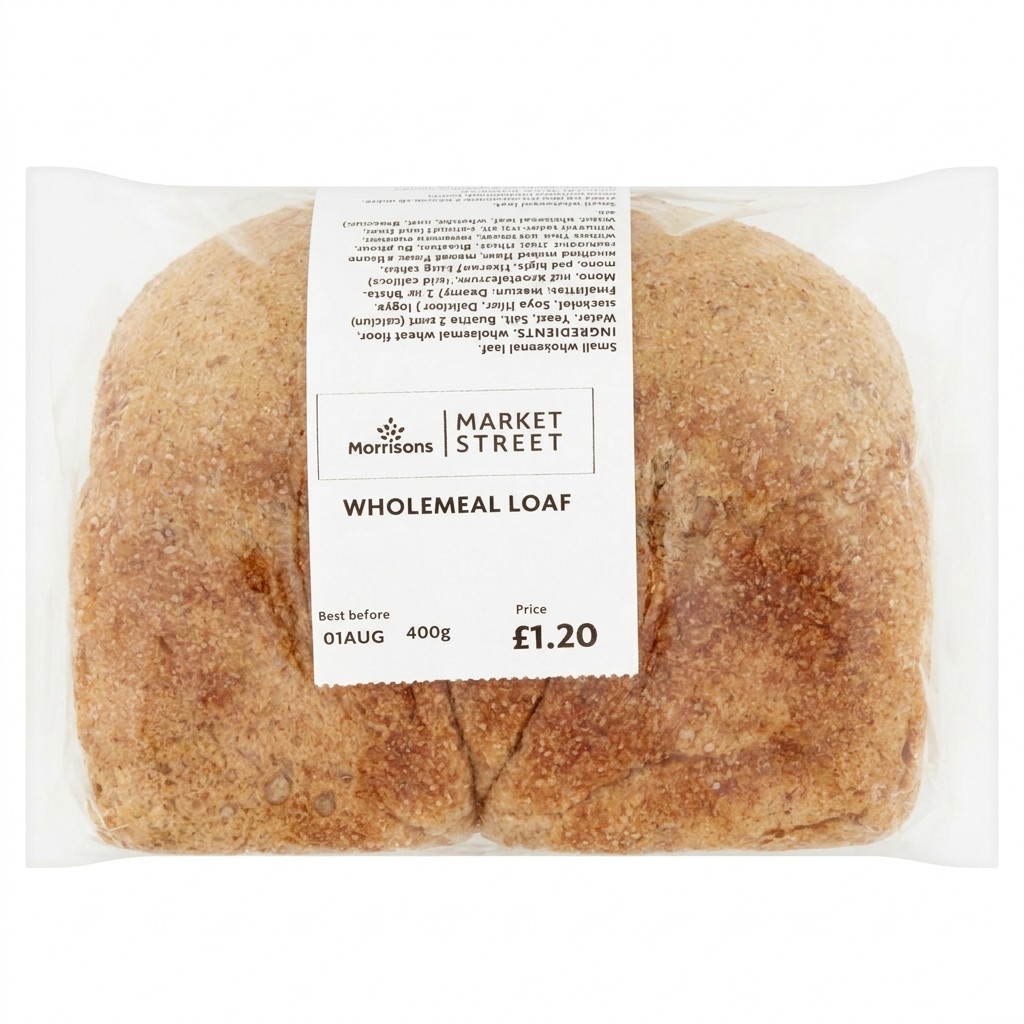 Morrisons Market Street Wholemeal Loaf 400g