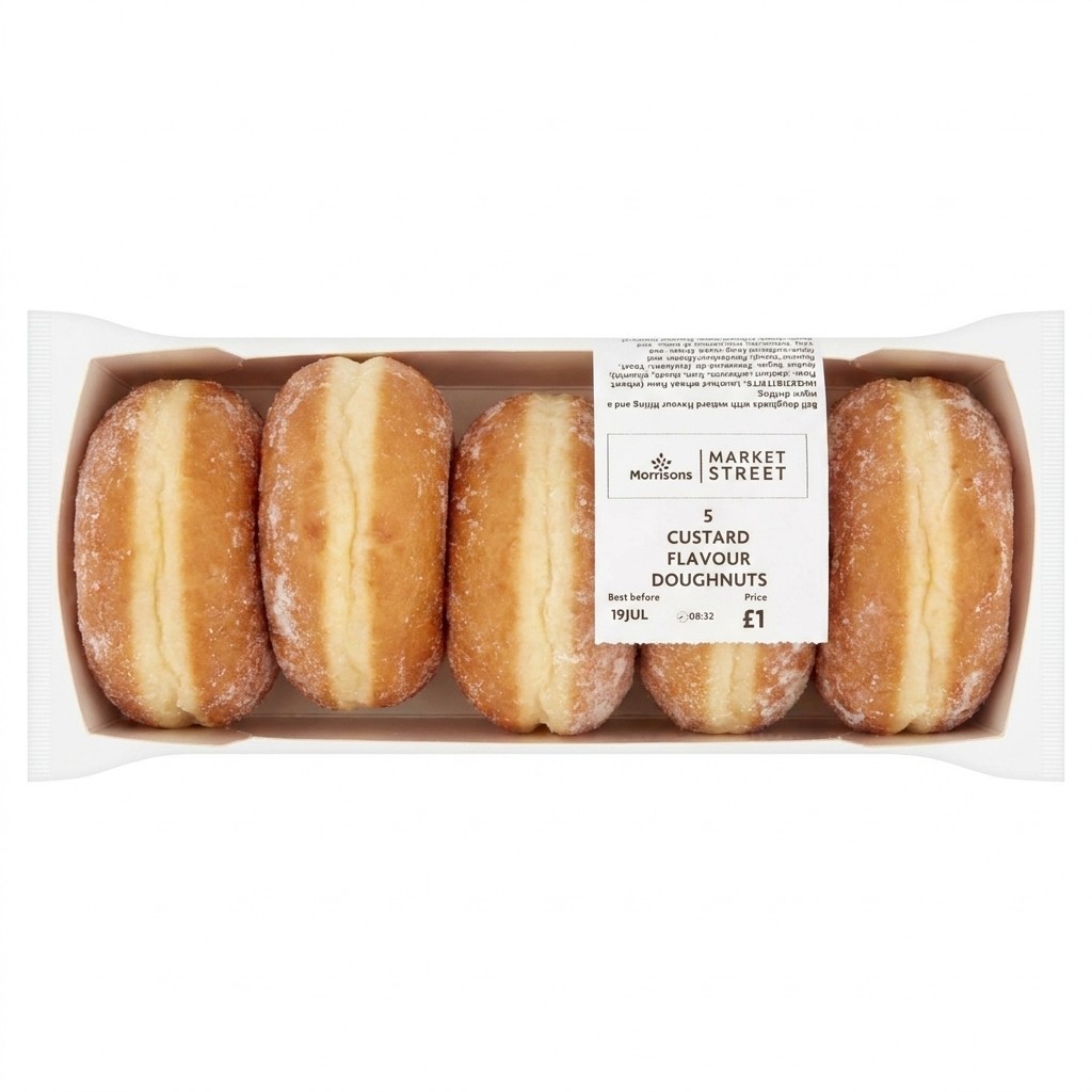 Morrisons Market Street Custard Flavour Doughnuts 5