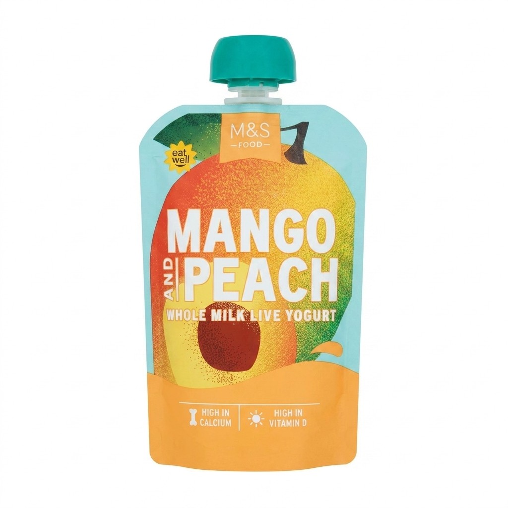 M&S Mango and Peach Yogurt 90g