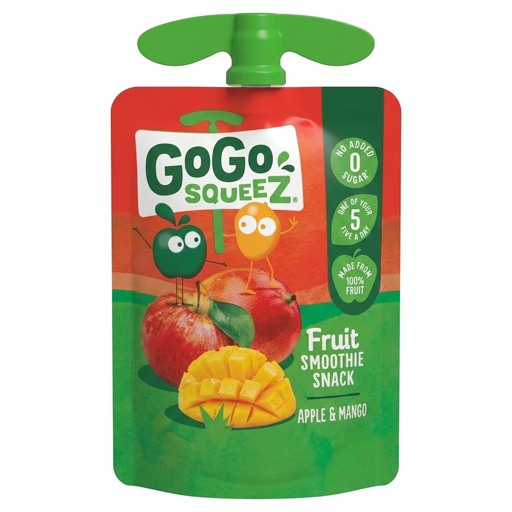 GoGo Squeez Fruit Smoothie Snack Apple & Mango 90g