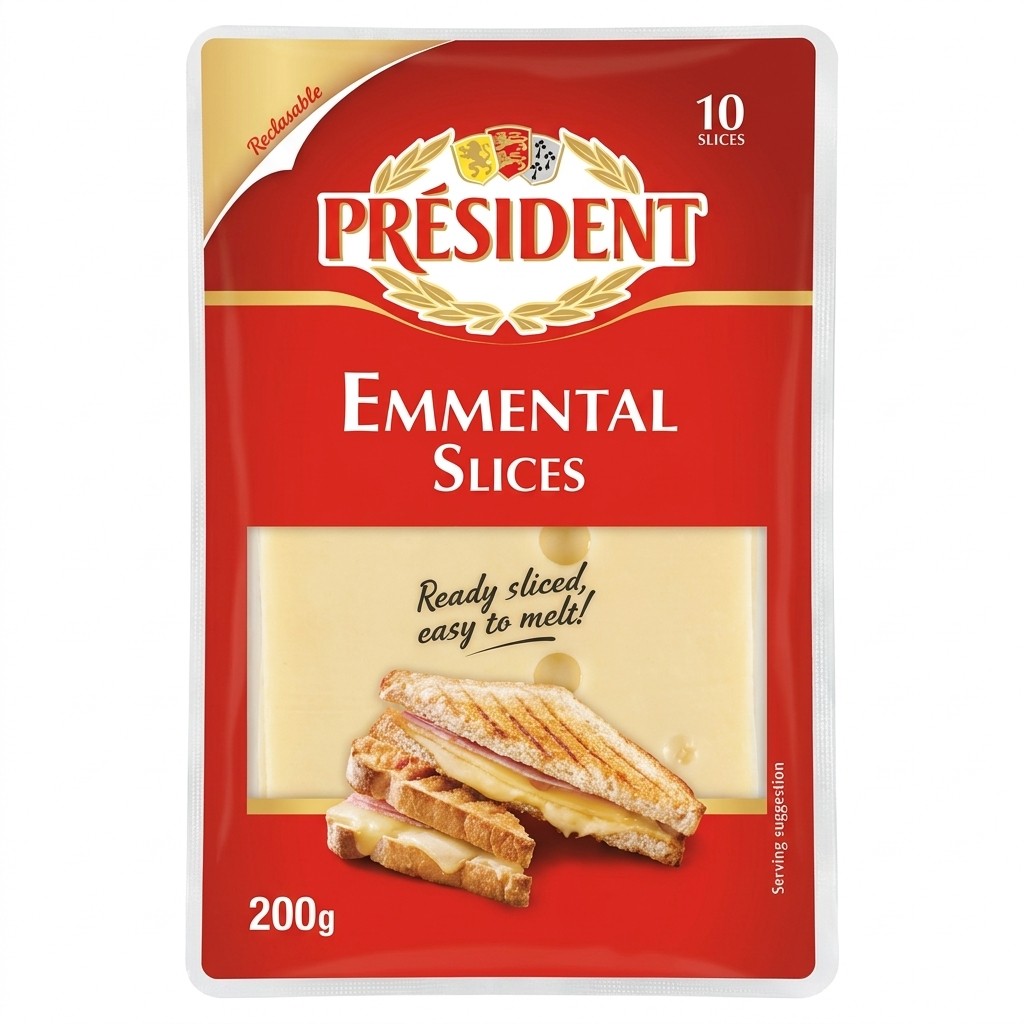 Président Emmental Slices 200g