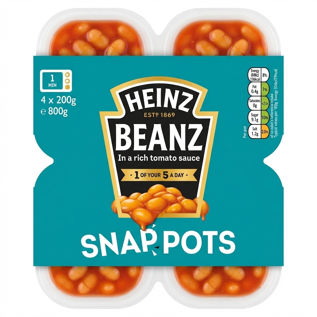 Heinz Beanz Snap Pots 800g