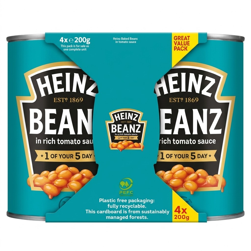 Heinz Baked Beans 4x200g