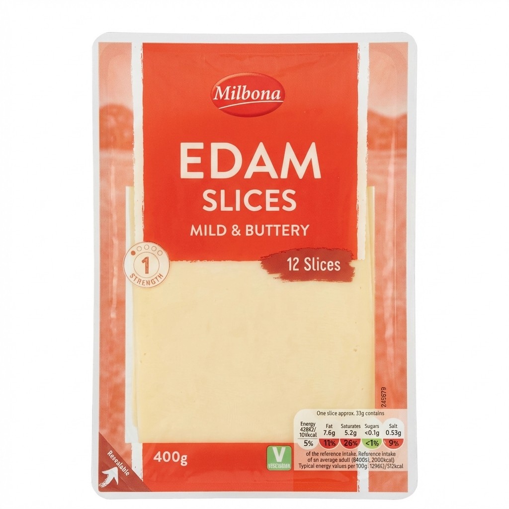 Milbona Edam Slices 400g