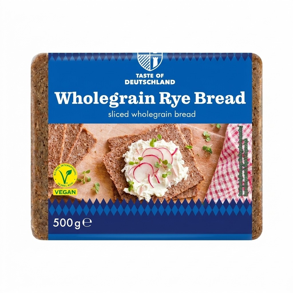 Taste of Deutschland Wholegrain Rye Bread 500g