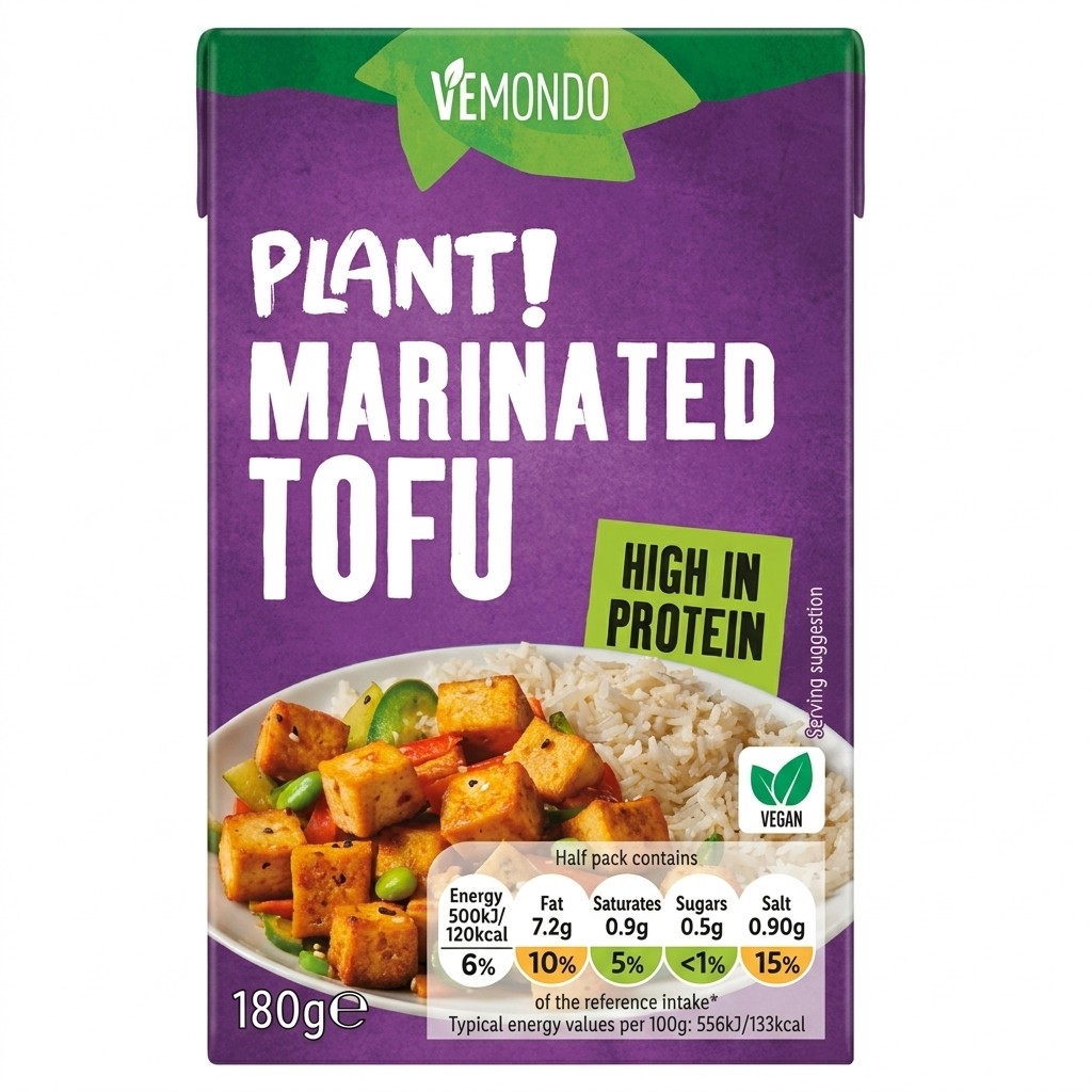 Vemondo Plant! Marinated Tofu 180g