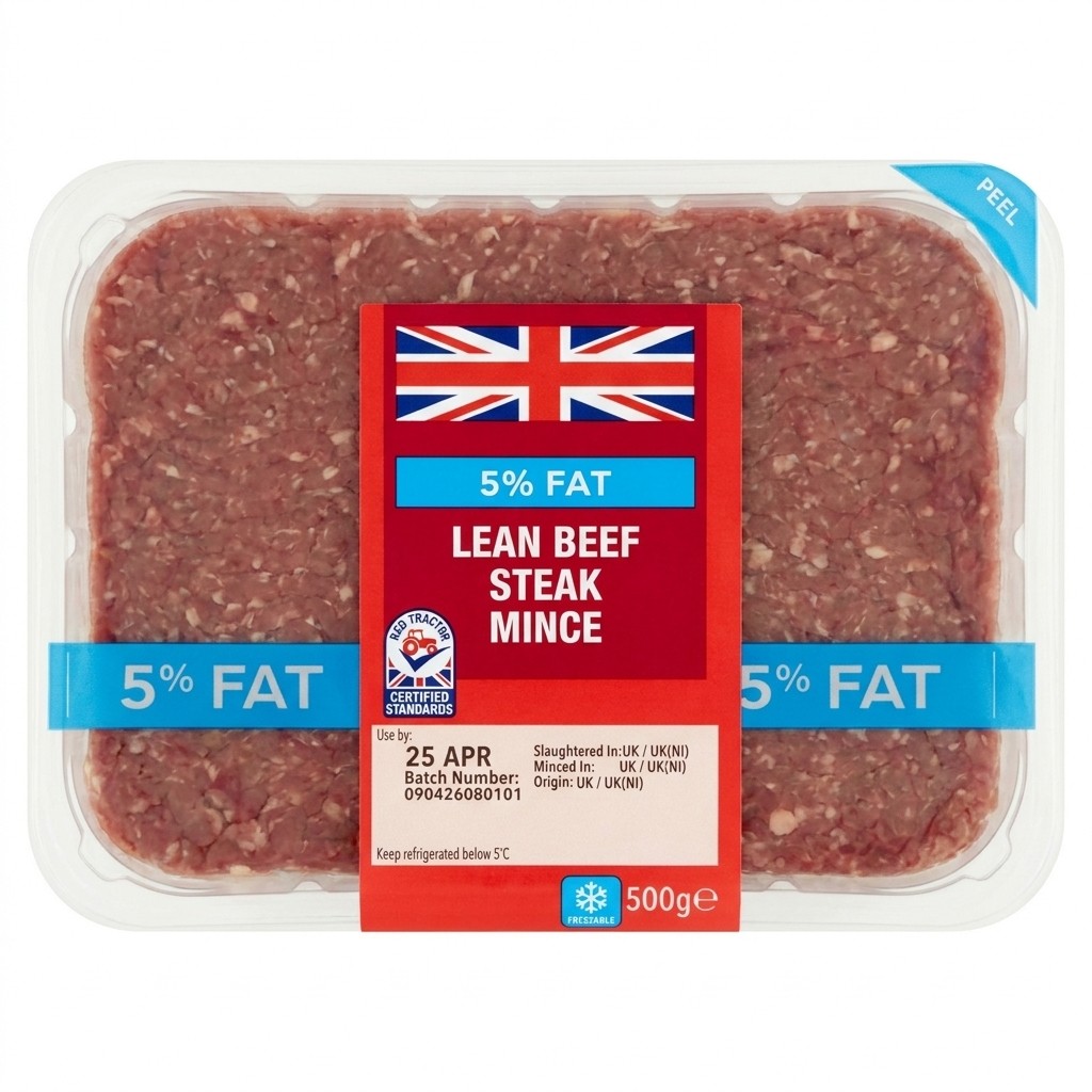 Lidl British Beef Mince 5% Fat 500g