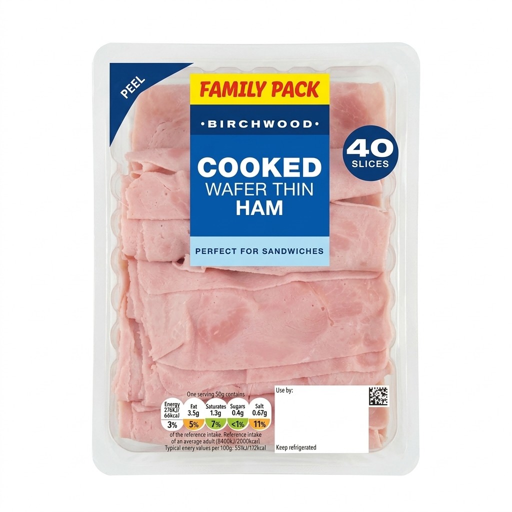 Birchwood Cooked Wafer Thin Ham 400g
