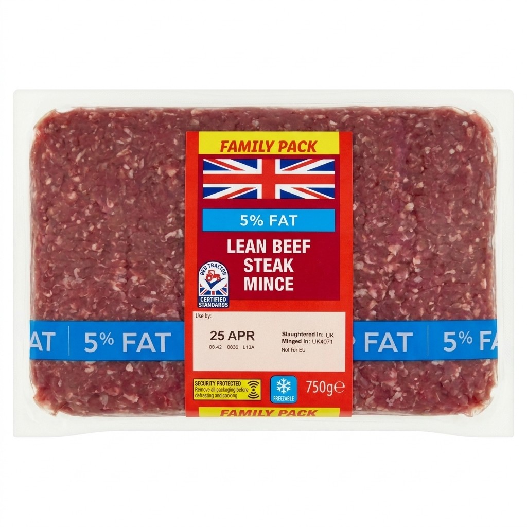 Lidl Lean Beef Steak Mince 750g