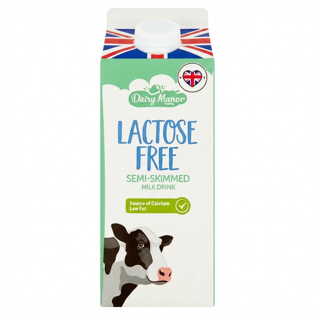 Dairy Manor Lactose Free Semi-Skimmed Milk Drink 1l