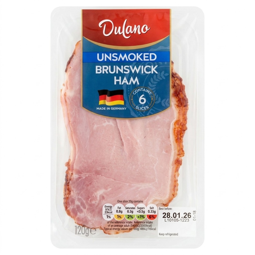 Dulano Unsmoked Brunswick Ham 120g