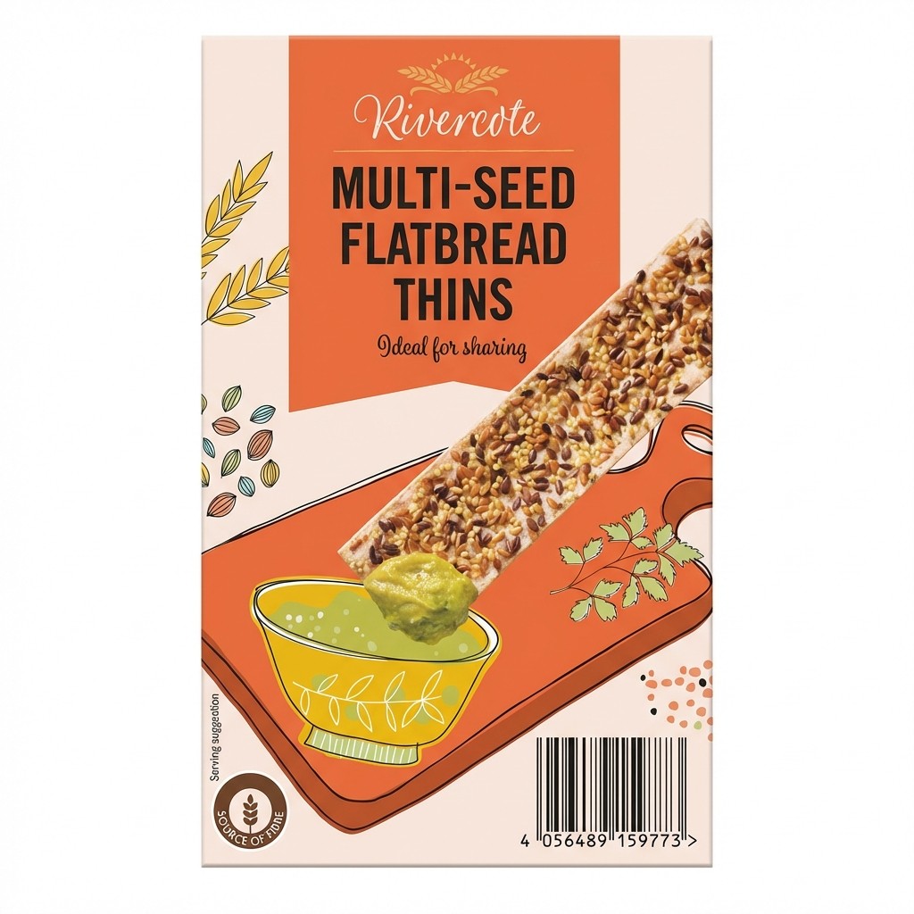 Rivercote Multi-Seed Flatbread Thins 125g