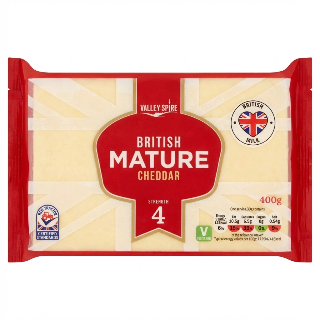 Valley Spire British Mature Cheddar 400g