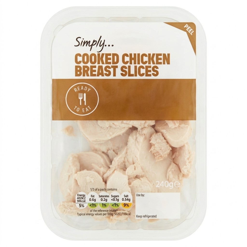 Simply Cooked Chicken Breast Slices 240g