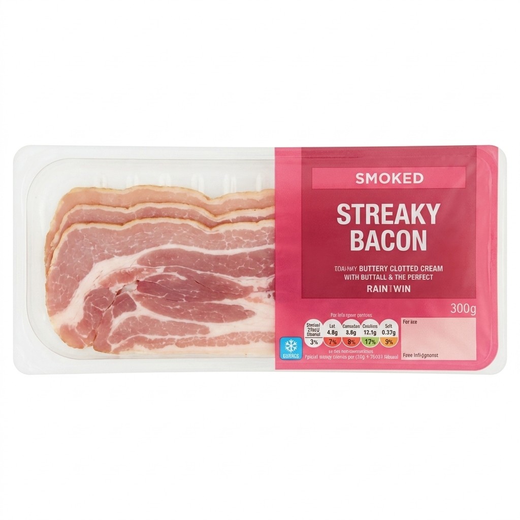 Lidl Smoked Streaky Bacon 300g