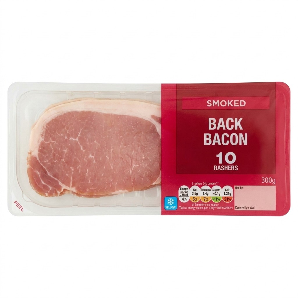 Lidl Smoked Back Bacon 300g